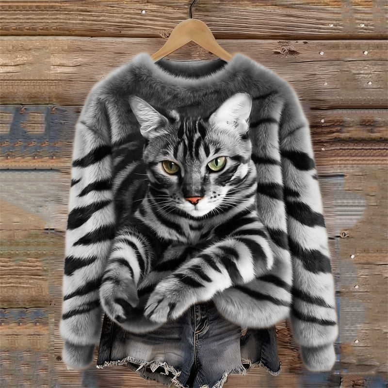 Haven | Cozy Animal Print Sweatshirt