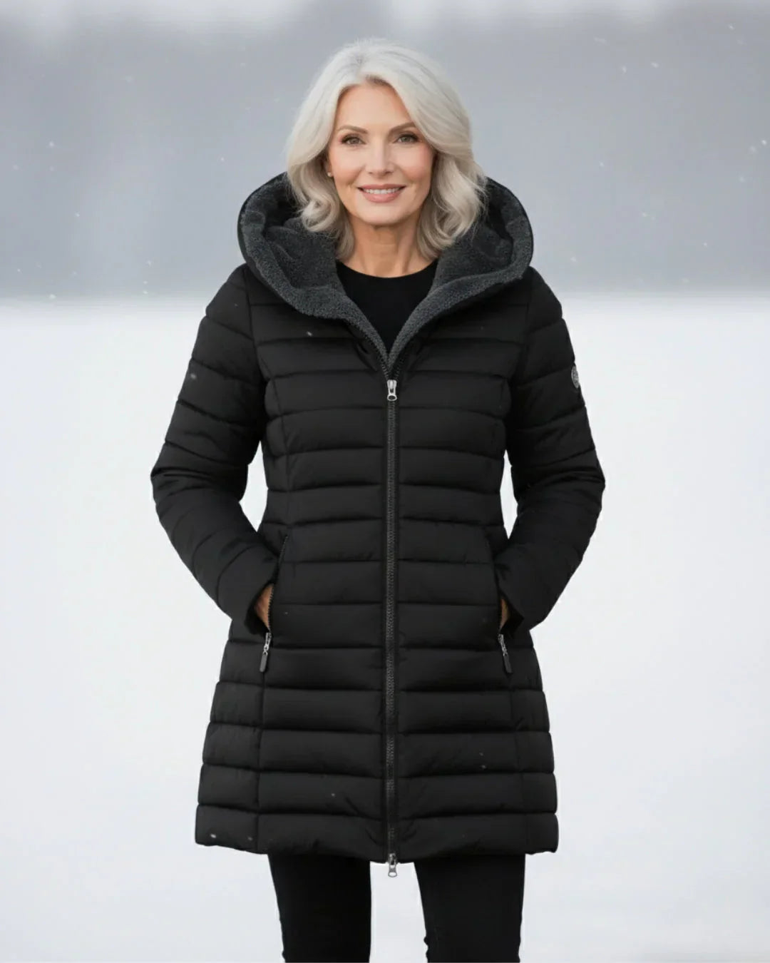 Amora | Hooded Quilted Winter Jacket
