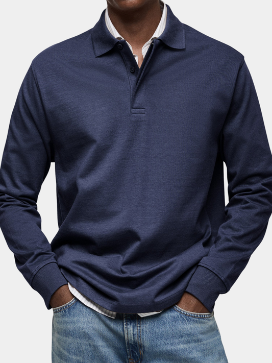 Jason | Refined Comfort Long-Sleeve Polo
