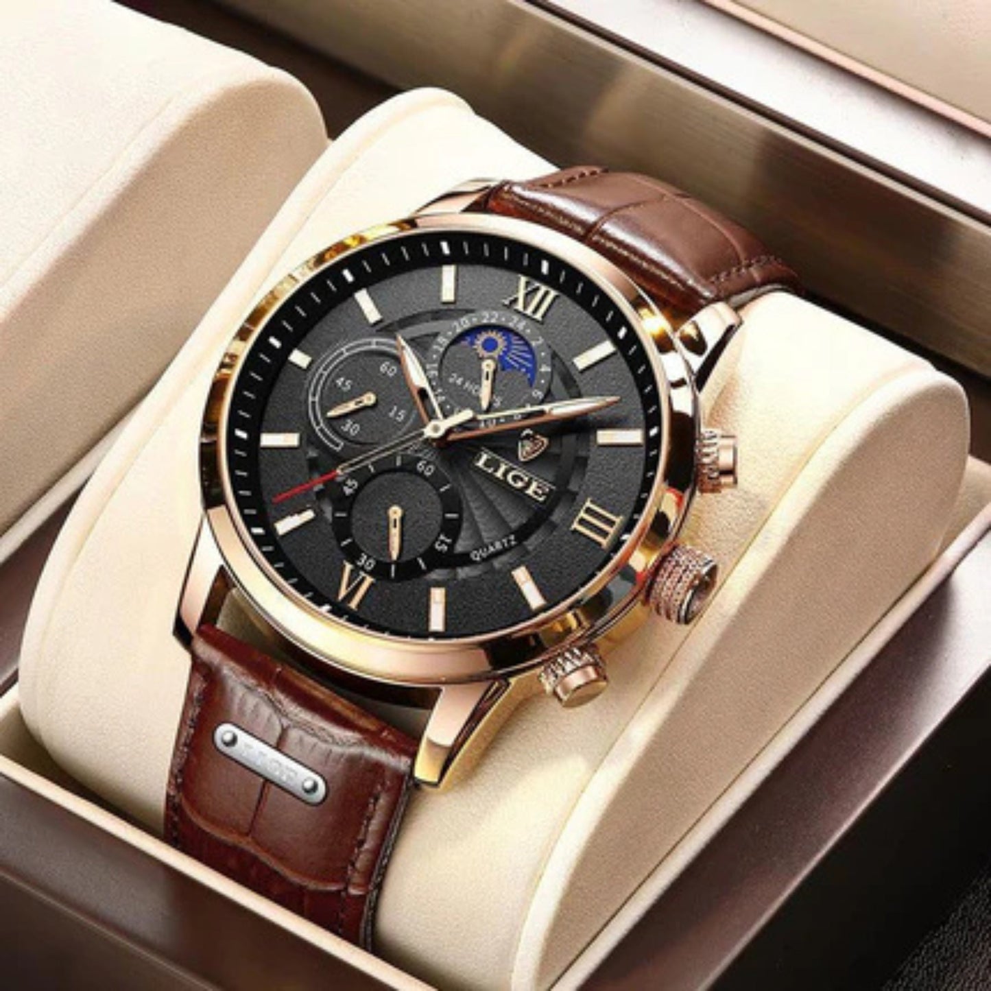 Moon Phase Sports Watch