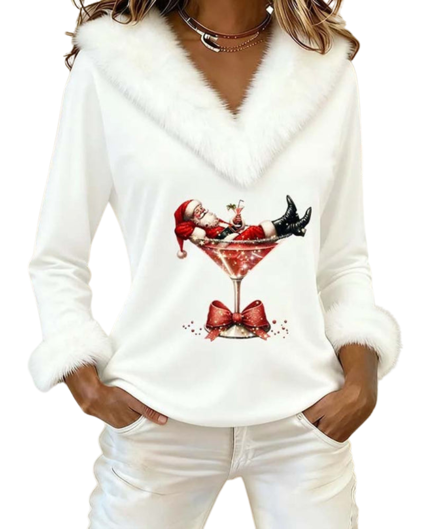 Eloria | Velvet Holiday Top