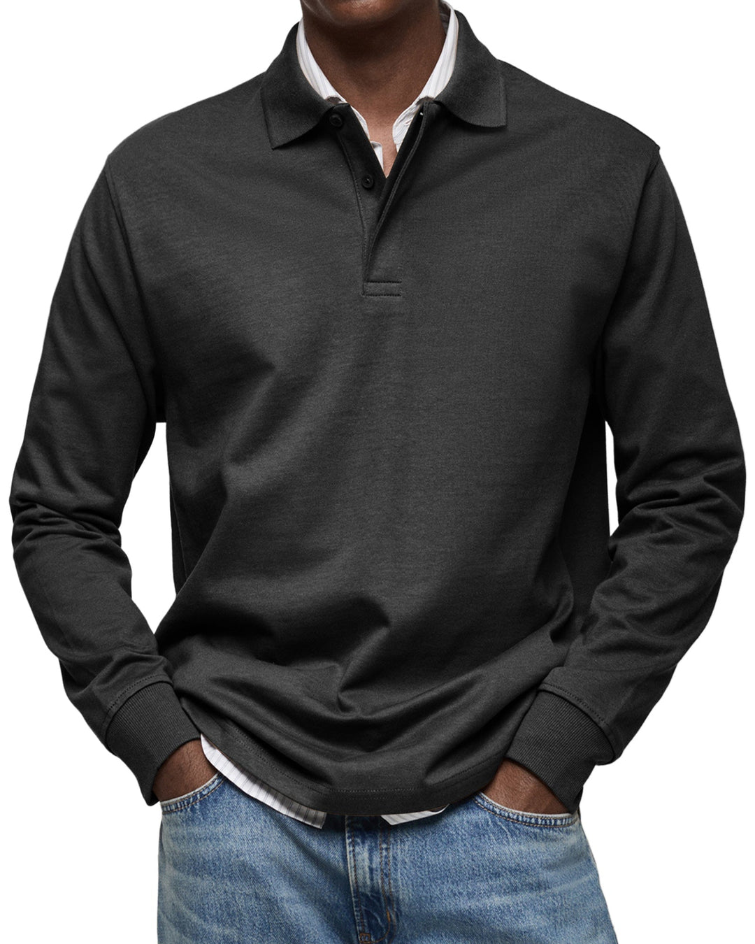 Jason | Refined Comfort Long-Sleeve Polo