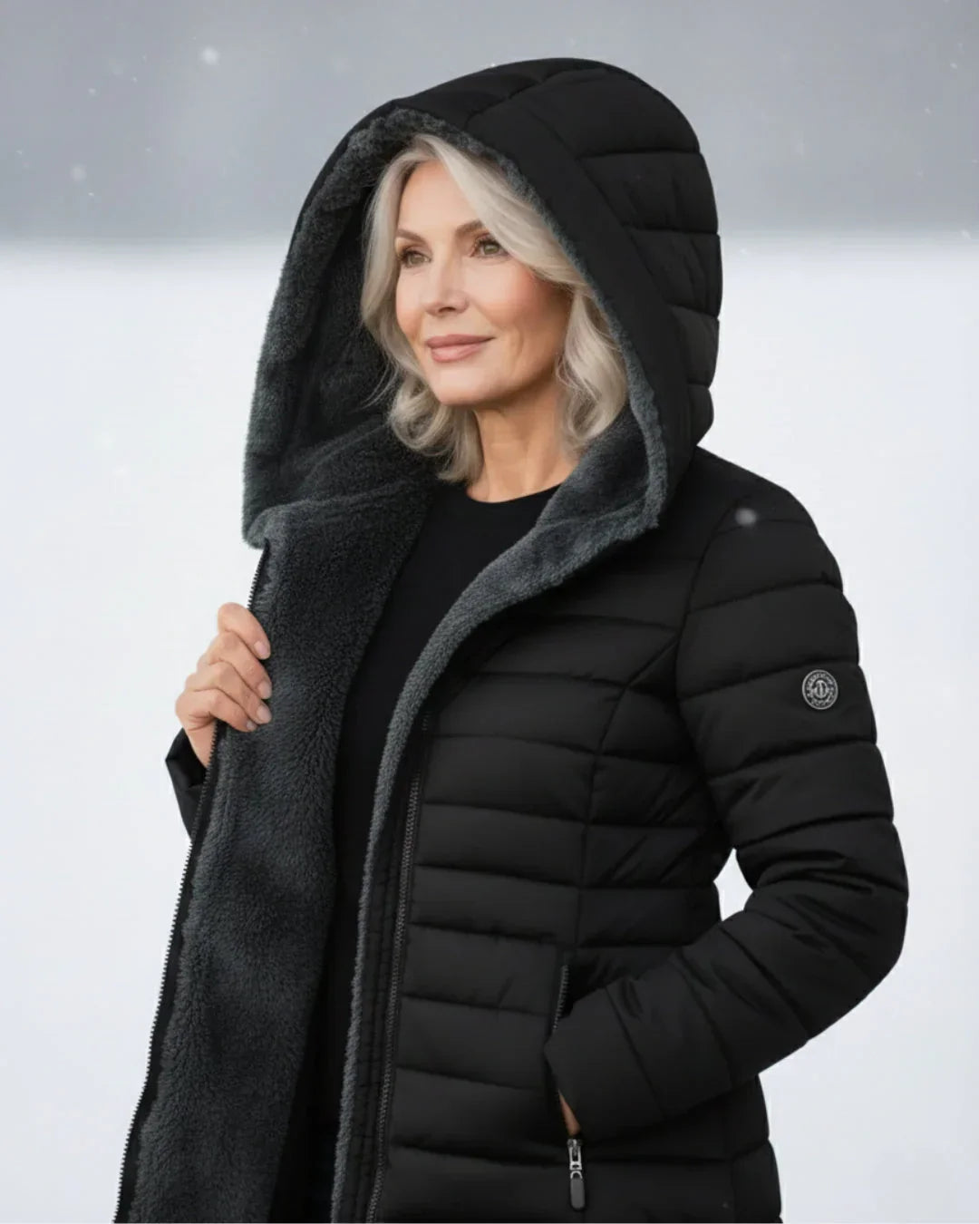 Amora | Hooded Quilted Winter Jacket