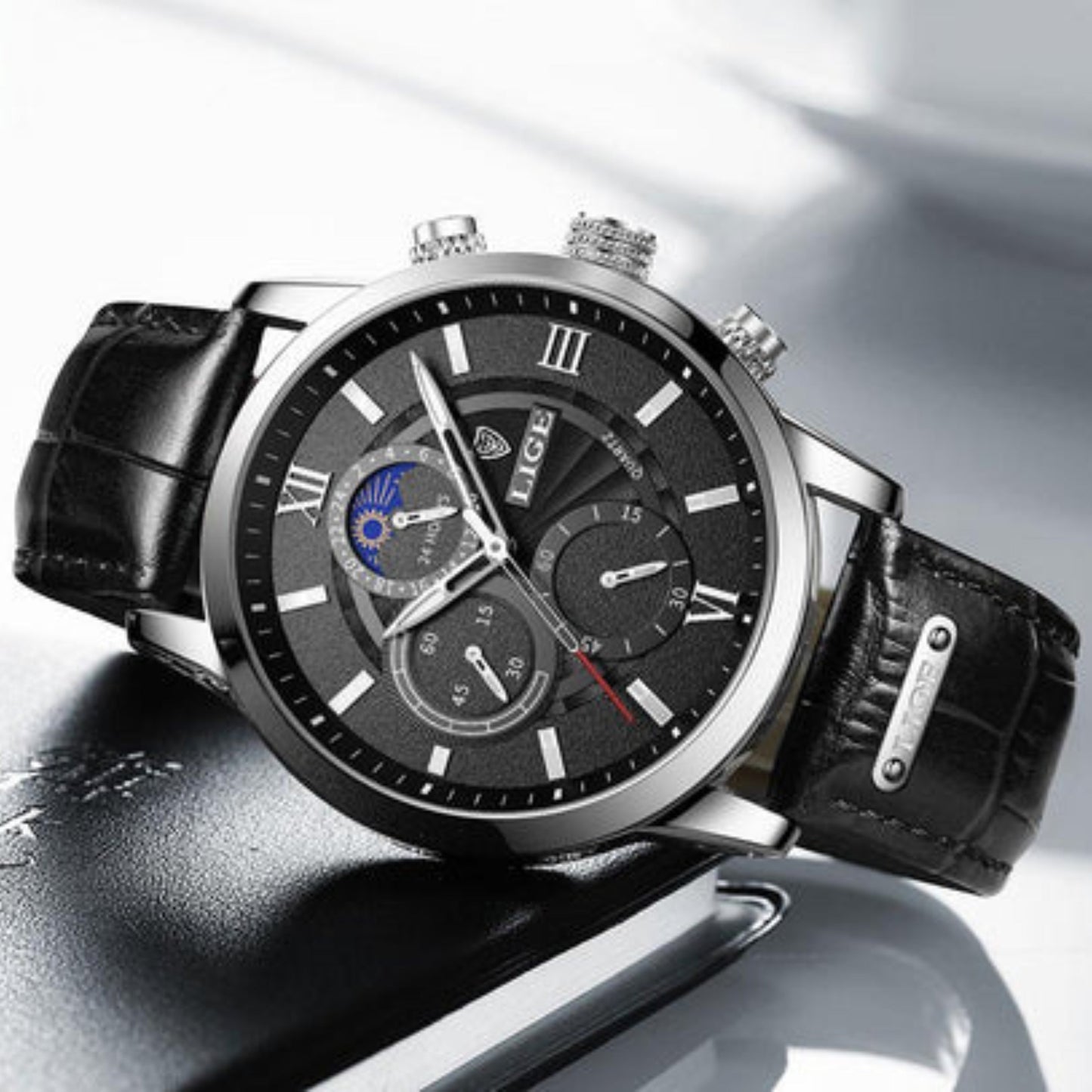 Moon Phase Sports Watch