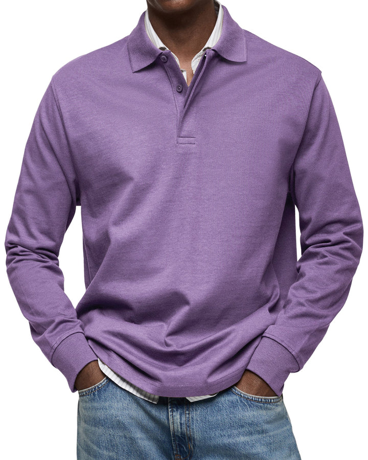 Jason | Refined Comfort Long-Sleeve Polo