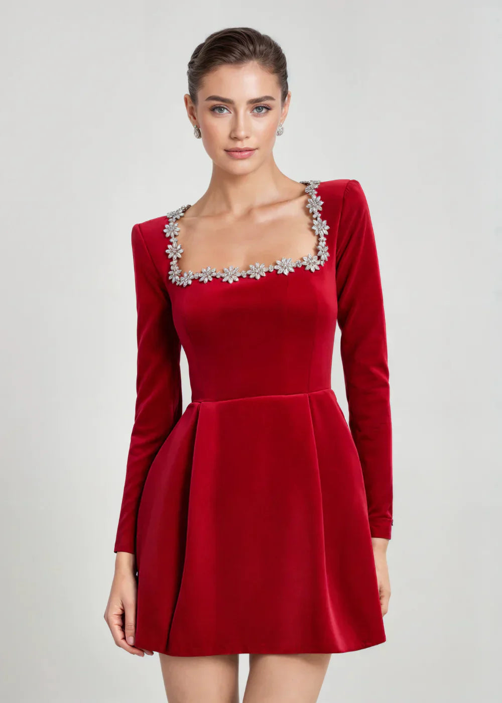 Maddy | Velvet Mini Dress