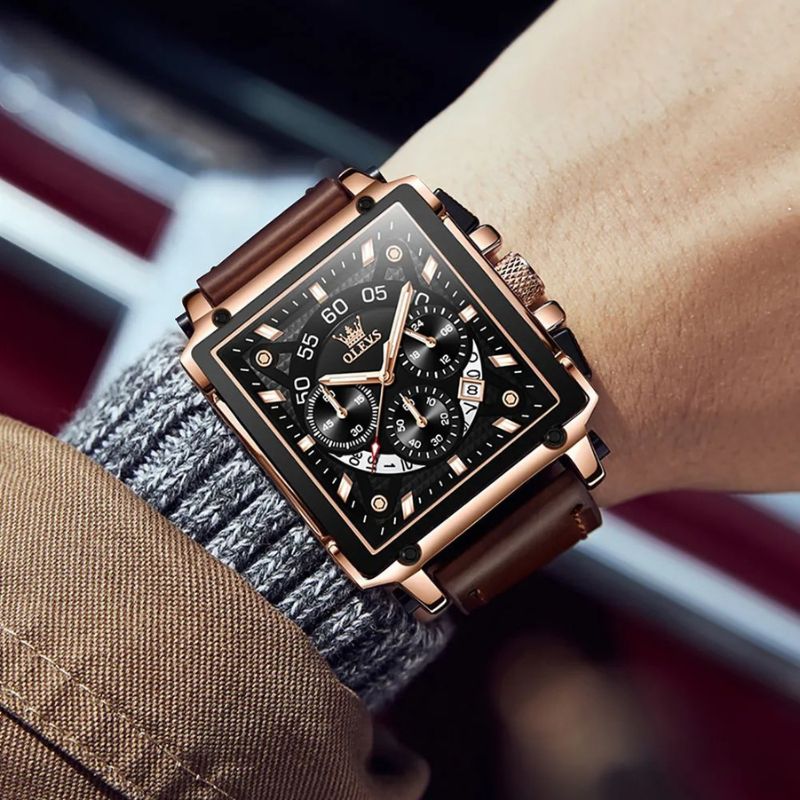Square Dial Wrist Watch