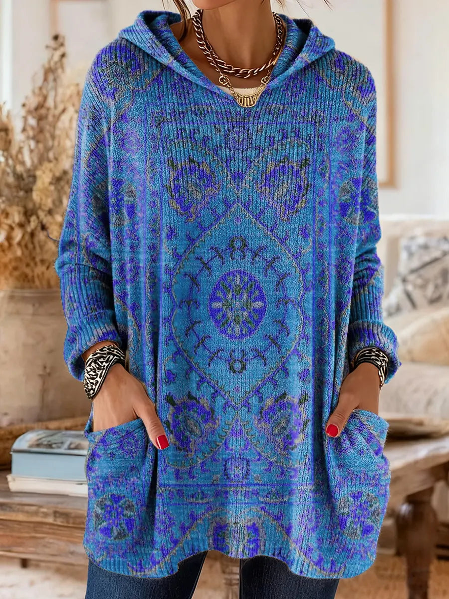 Andrea | Ethnic Print Hooded Tunic