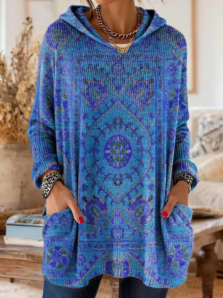 Andrea | Ethnic Print Hooded Tunic