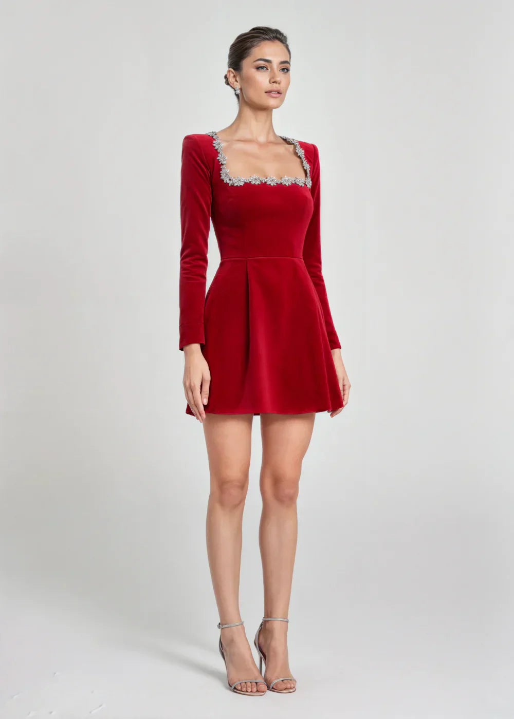 Maddy | Velvet Mini Dress