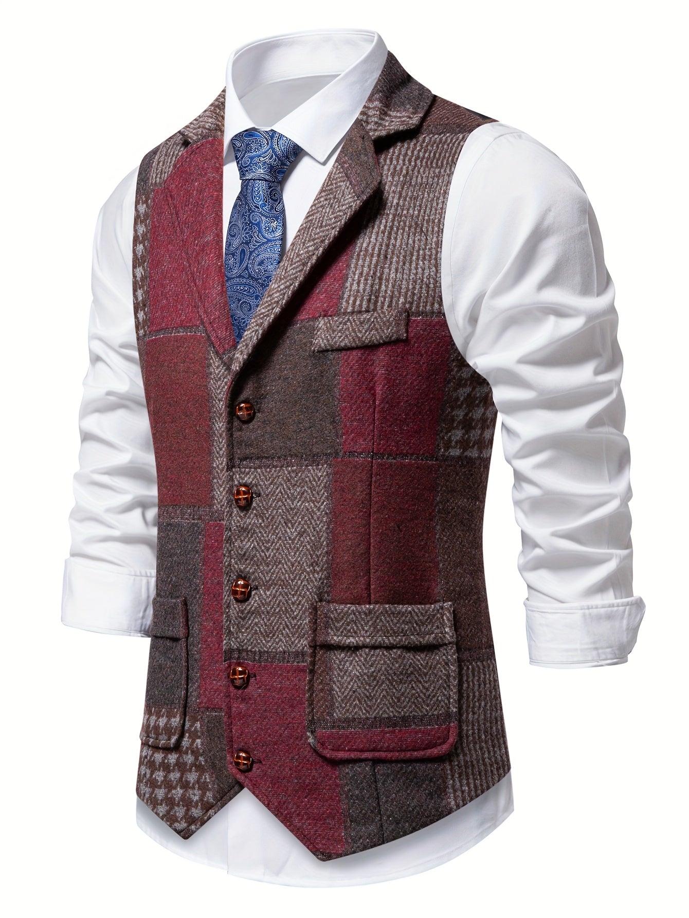 Tyler | Men’s Structured Tweed Vest