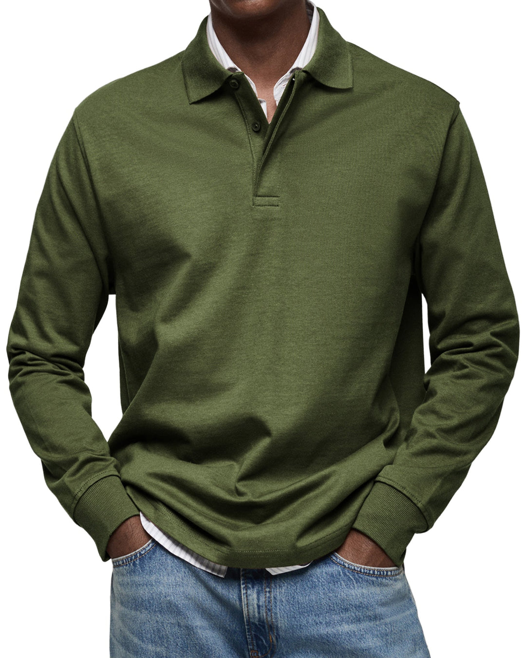 Jason | Refined Comfort Long-Sleeve Polo
