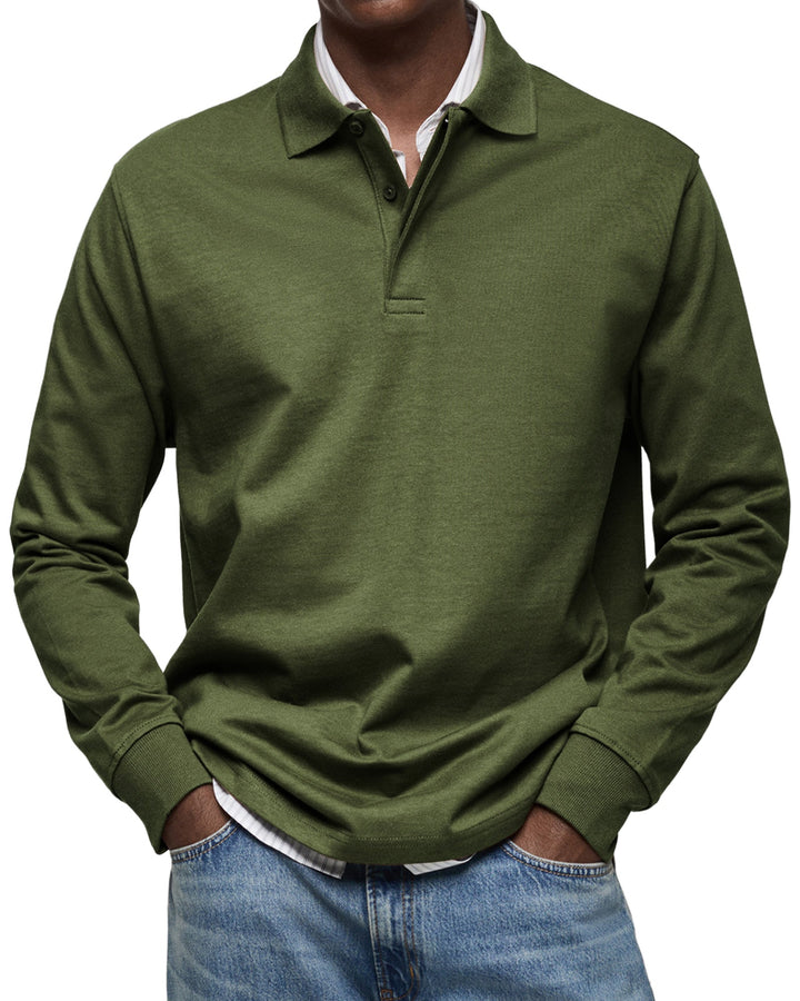 Jason | Refined Comfort Long-Sleeve Polo