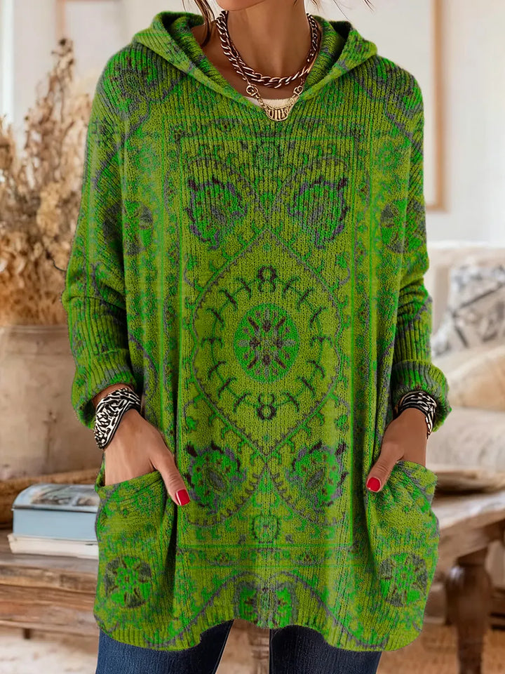 Andrea | Ethnic Print Hooded Tunic