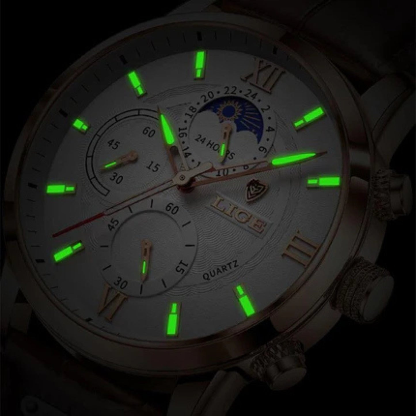 Moon Phase Sports Watch