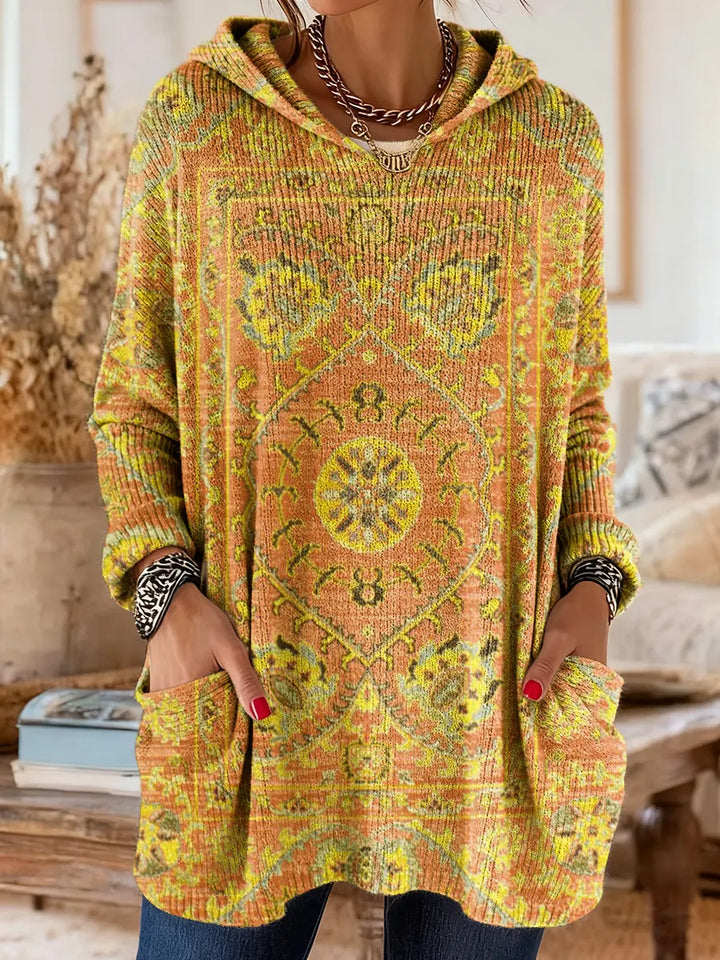 Andrea | Ethnic Print Hooded Tunic