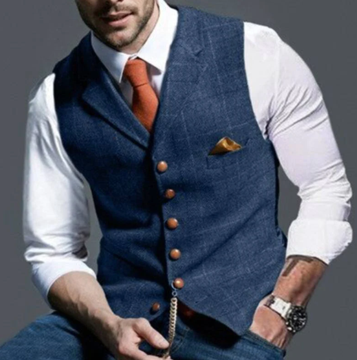 Terry | Structured Elegance Slim Fit Vest