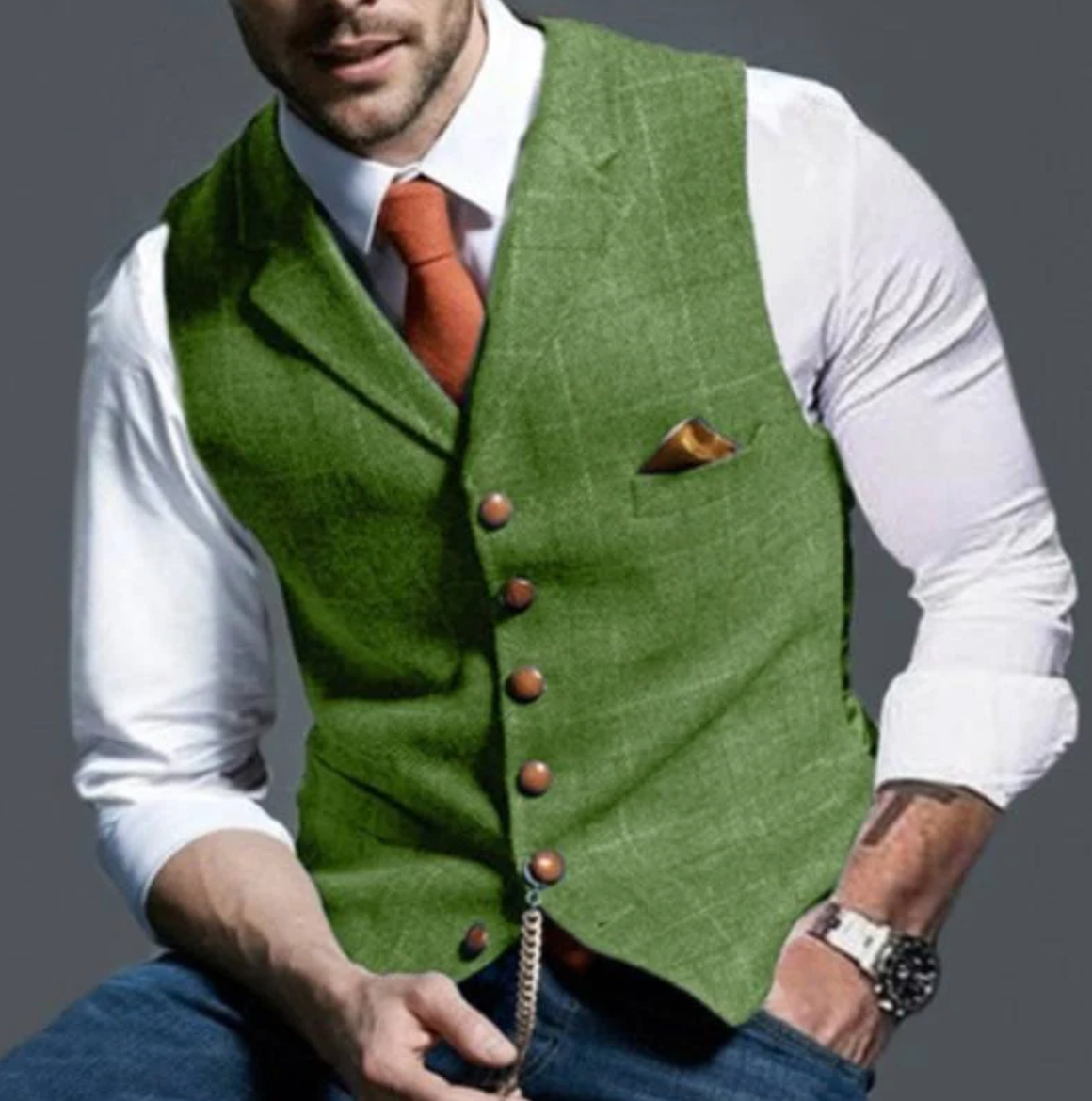 Terry | Structured Elegance Slim Fit Vest
