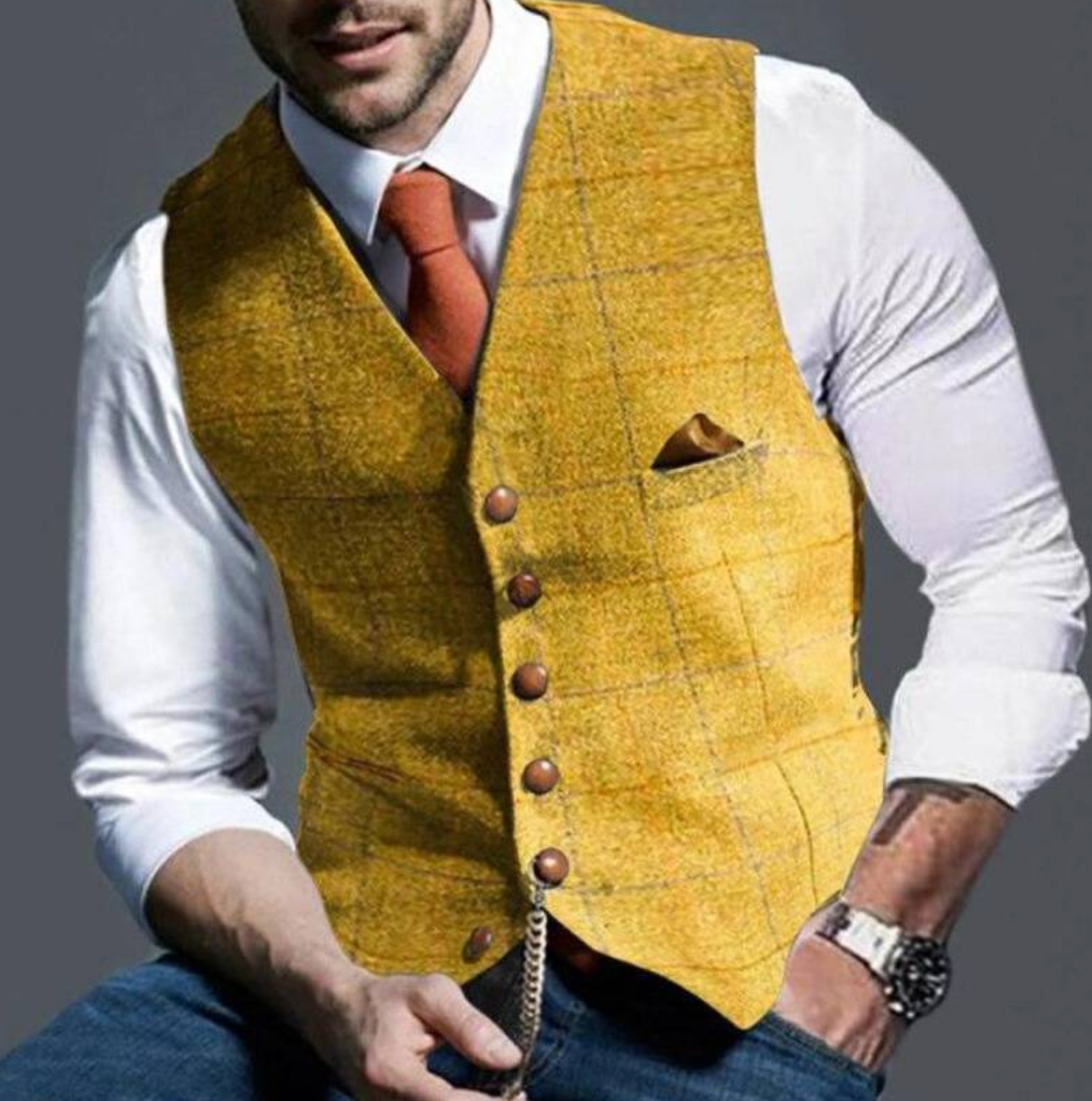 Terry | Structured Elegance Slim Fit Vest