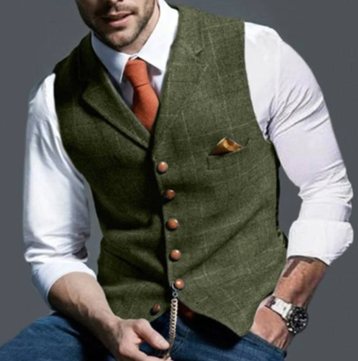 Terry | Structured Elegance Slim Fit Vest