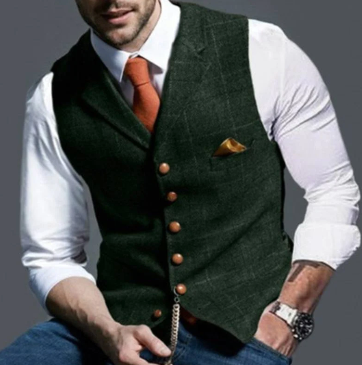 Terry | Structured Elegance Slim Fit Vest