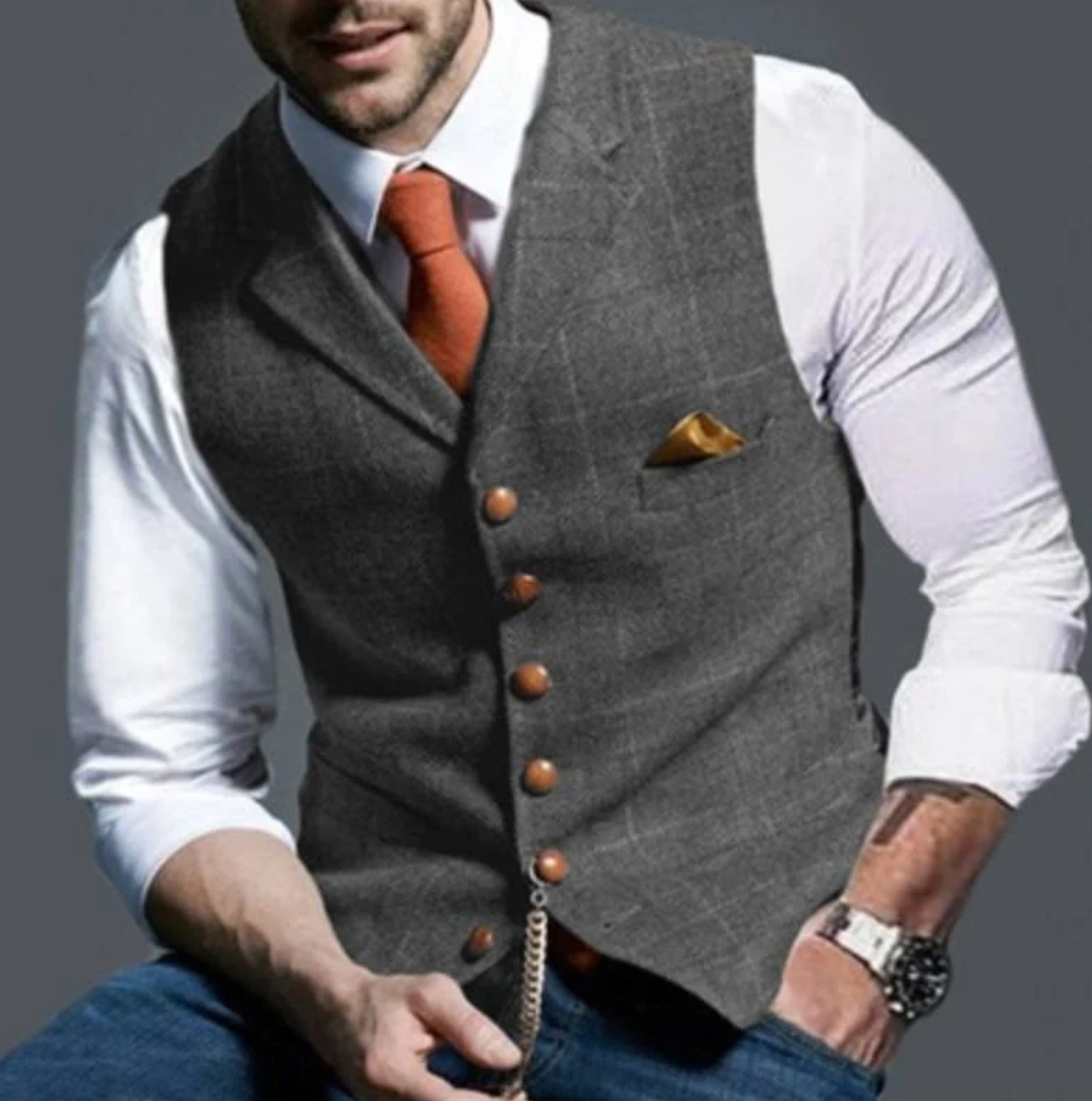 Terry | Structured Elegance Slim Fit Vest