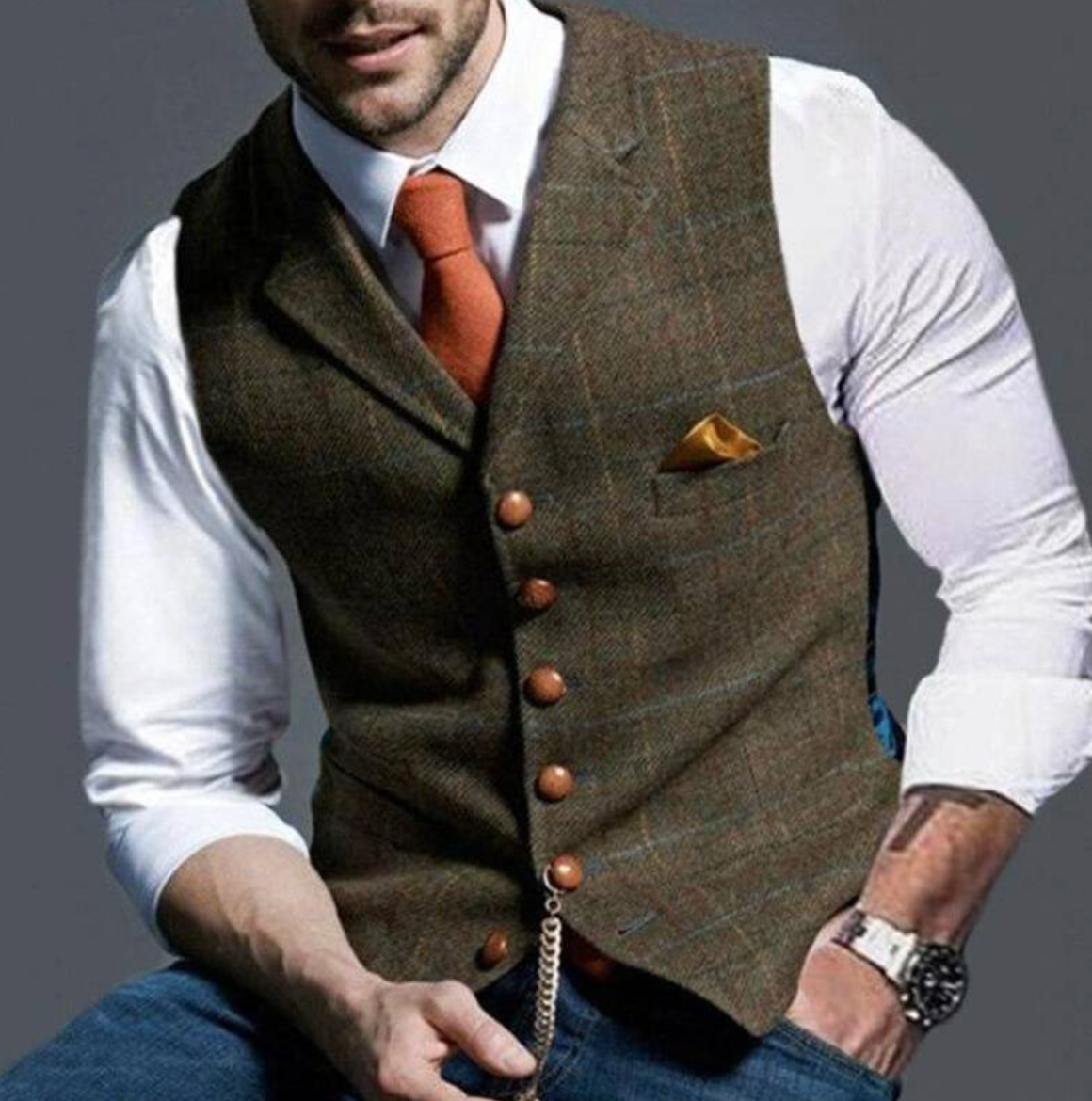 Terry | Structured Elegance Slim Fit Vest