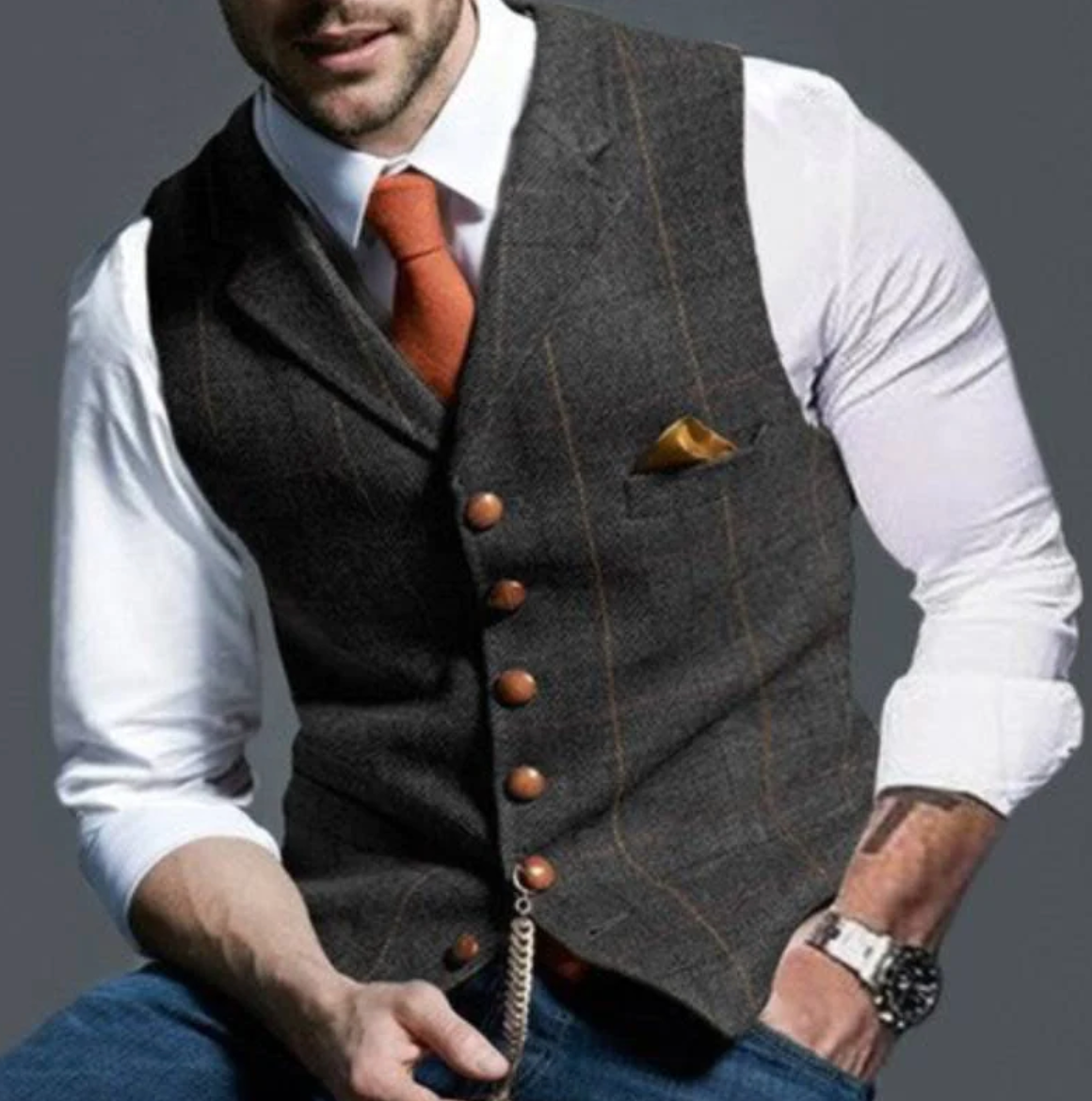 Terry | Structured Elegance Slim Fit Vest