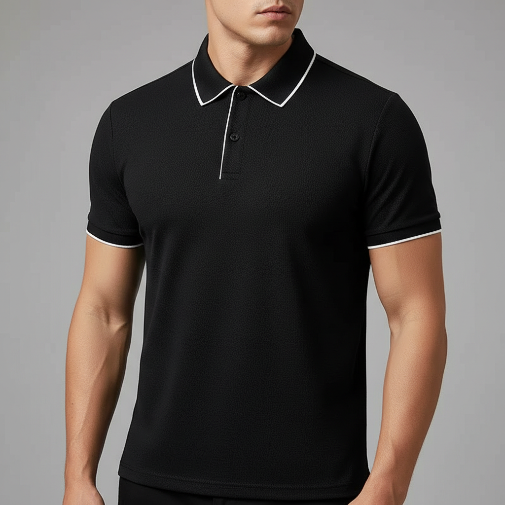 Kyle | Breathable Stretch Knit Polo Shirt