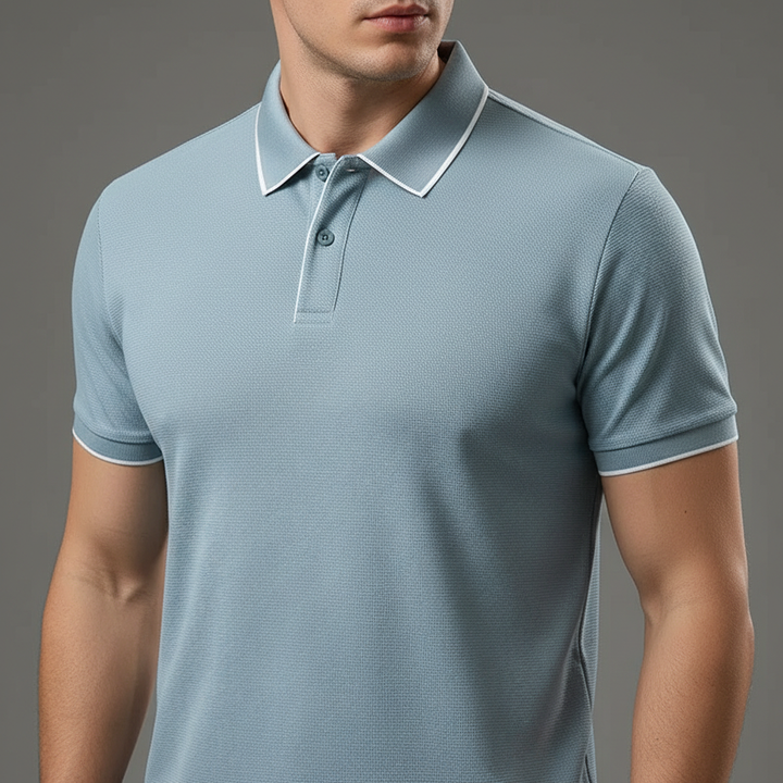 Kyle | Breathable Stretch Knit Polo Shirt