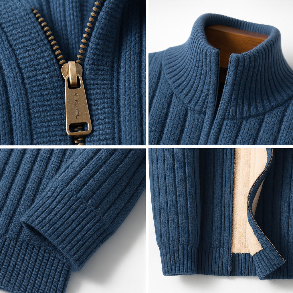 Emile | Men’s Ribbed Zip Jacket