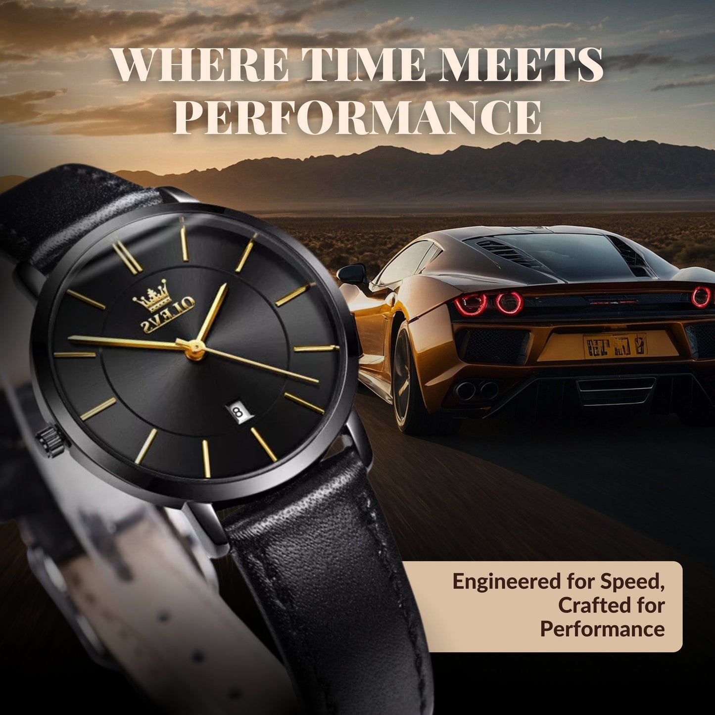 Ultra Thin Minimalist Wrist Watch