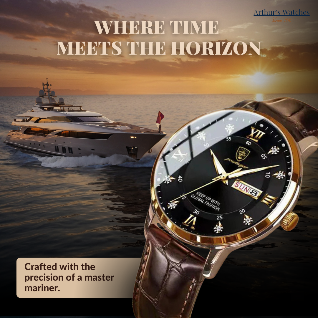 Elegant Slim Waterproof Wrist Watch