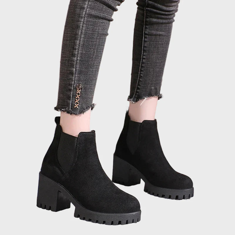 Bobbie | Block Heel Short Boots