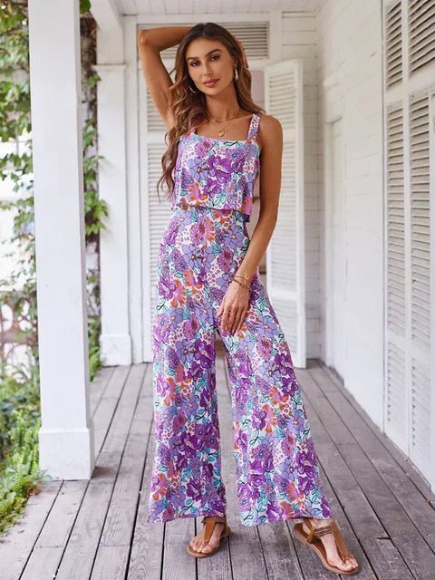 Jade | Floral Wide-leg Jumpsuit