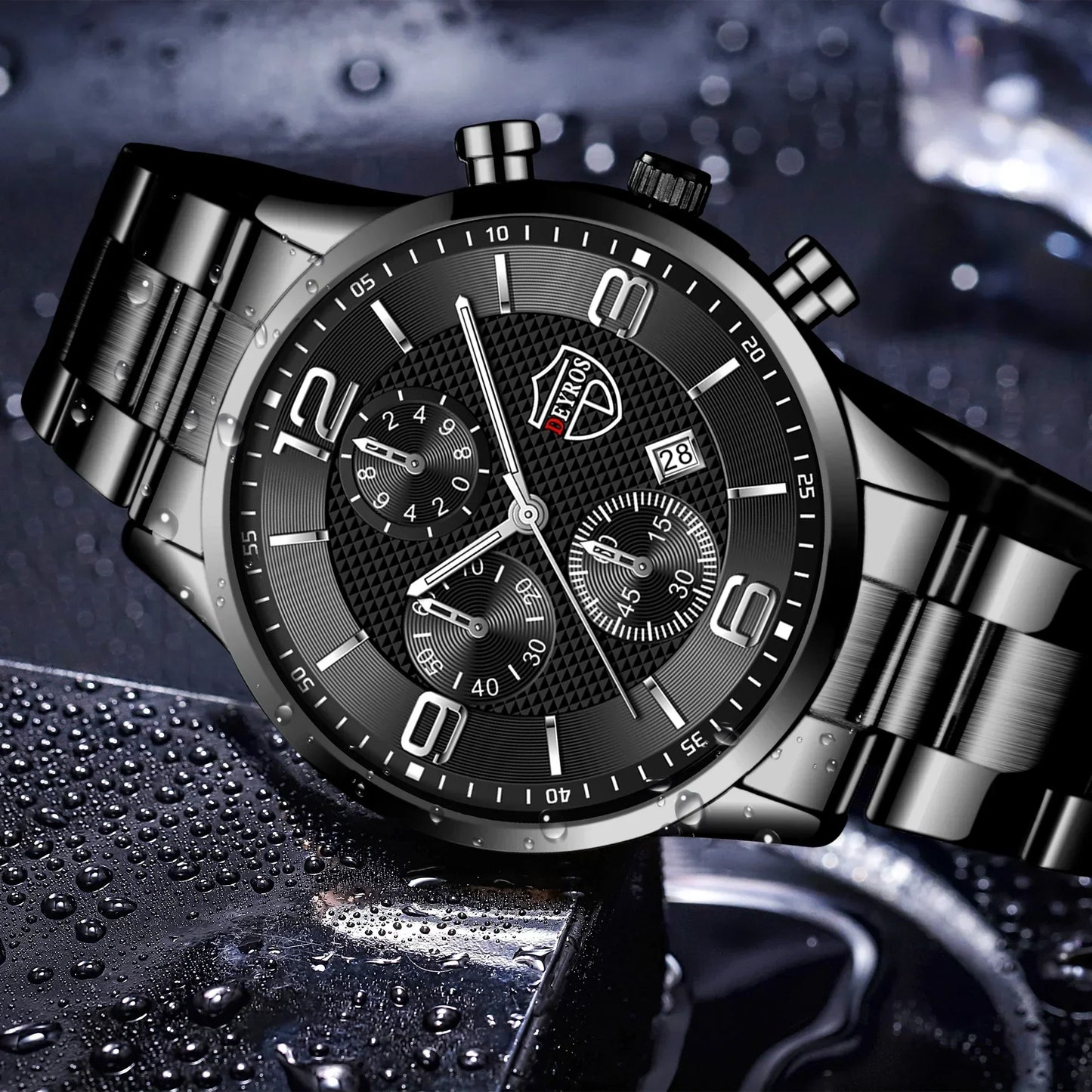 Executive Stainless Steel Wrist Watch