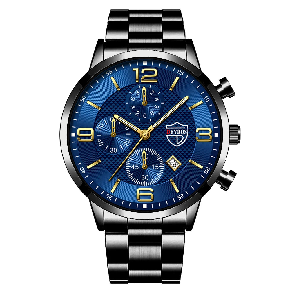 Executive Stainless Steel Wrist Watch