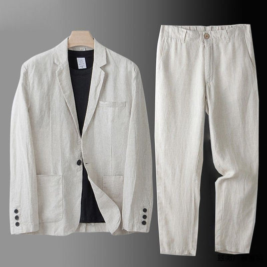 Theo | Classic Fit Linen Suit