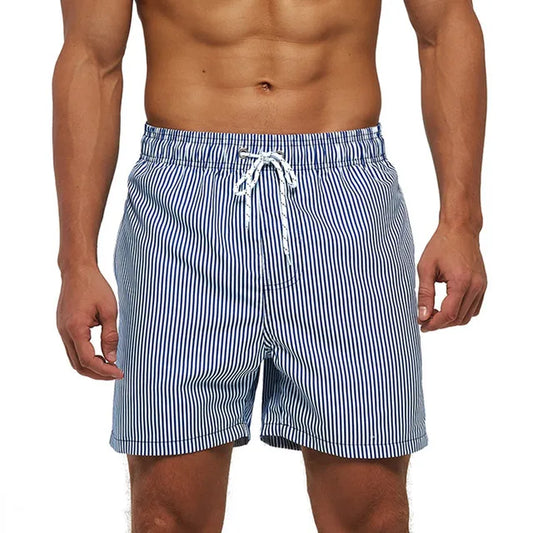 Coastal Stripe | Quick-Dry Swim Shorts