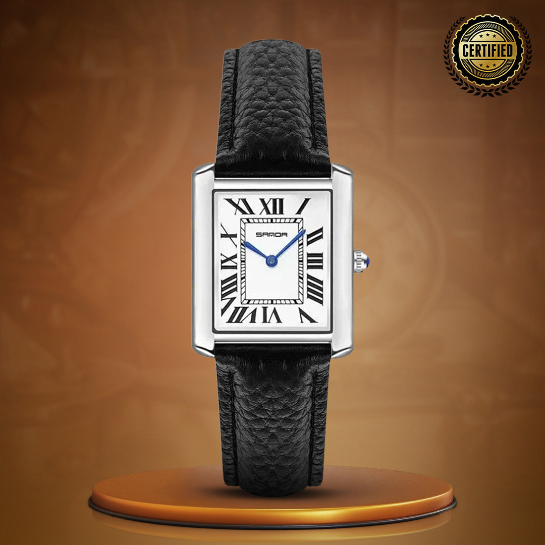 Square Dial For Couples Wrist Watch