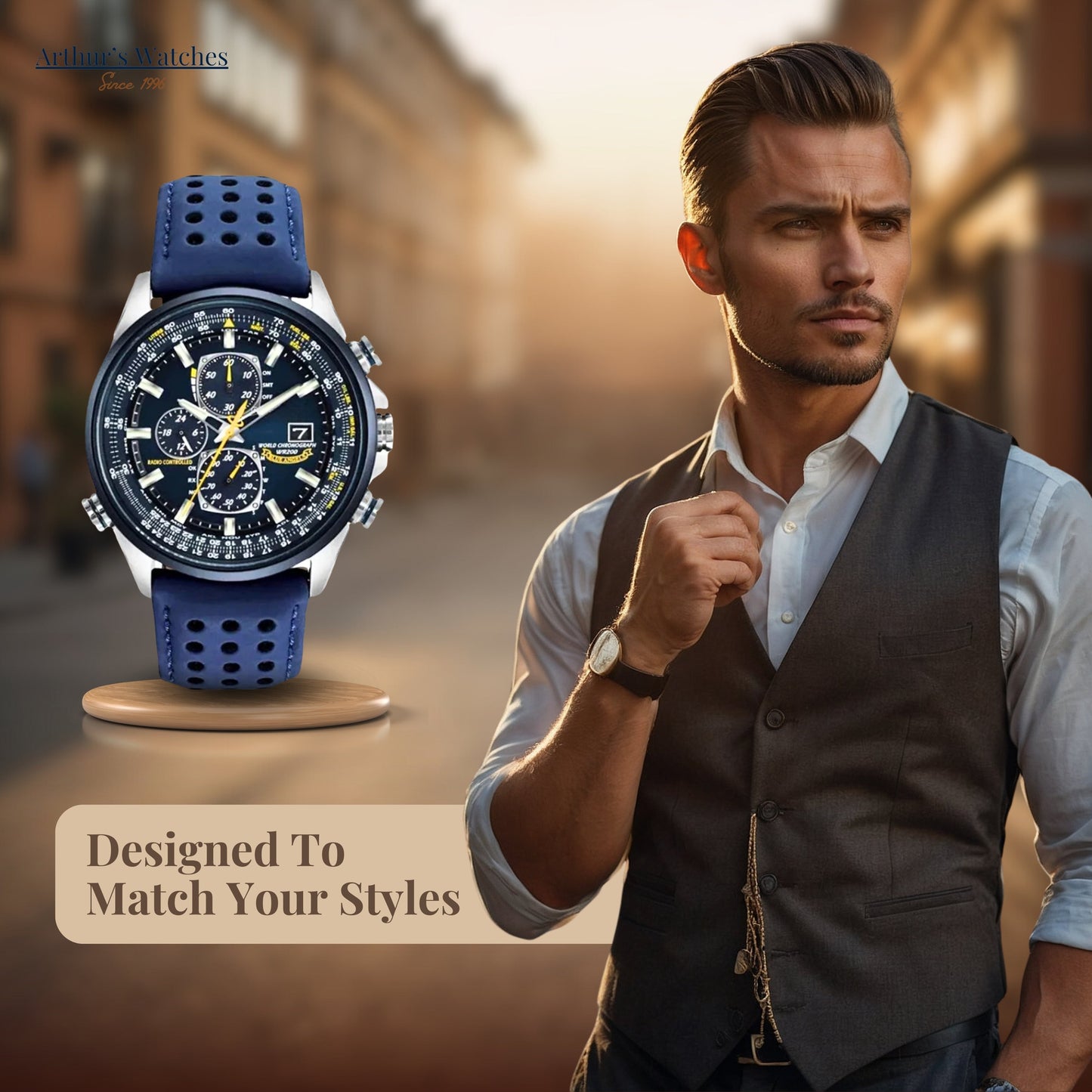 Trendy Multifunctional Wrist Watch