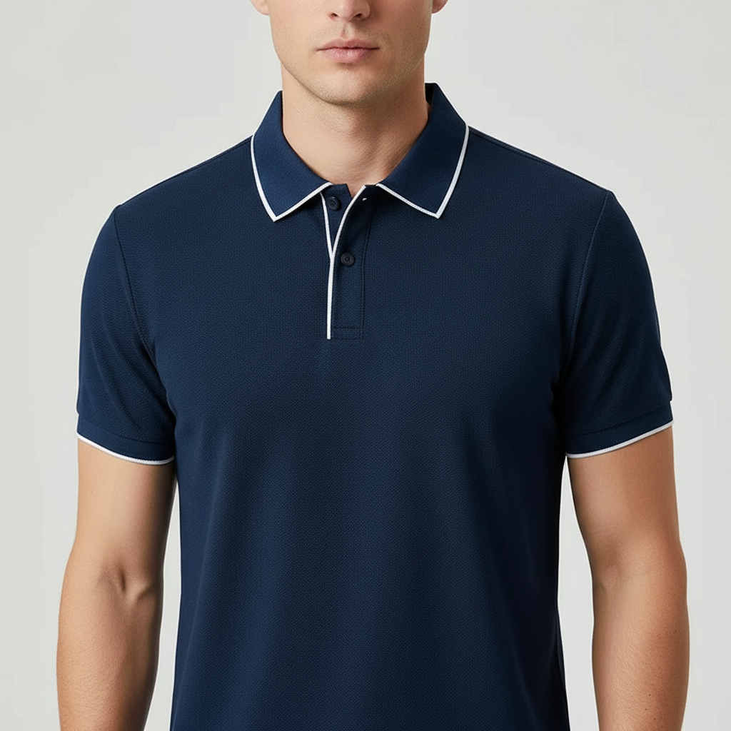 Kyle | Breathable Stretch Knit Polo Shirt