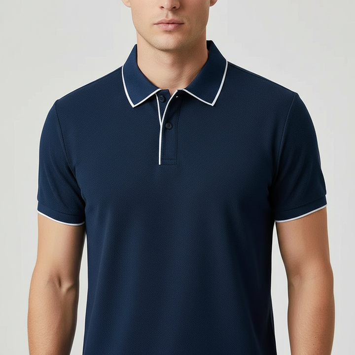 Kyle | Breathable Stretch Knit Polo Shirt