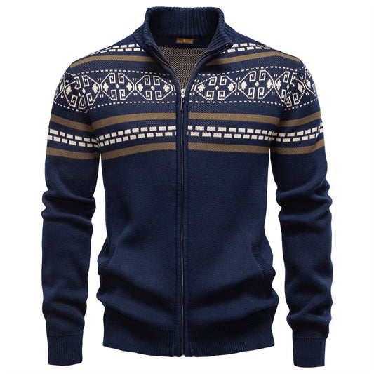Sam | Knitted Zip-Up Sweater
