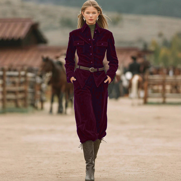 Solana | Elegant Corduroy Matching Set