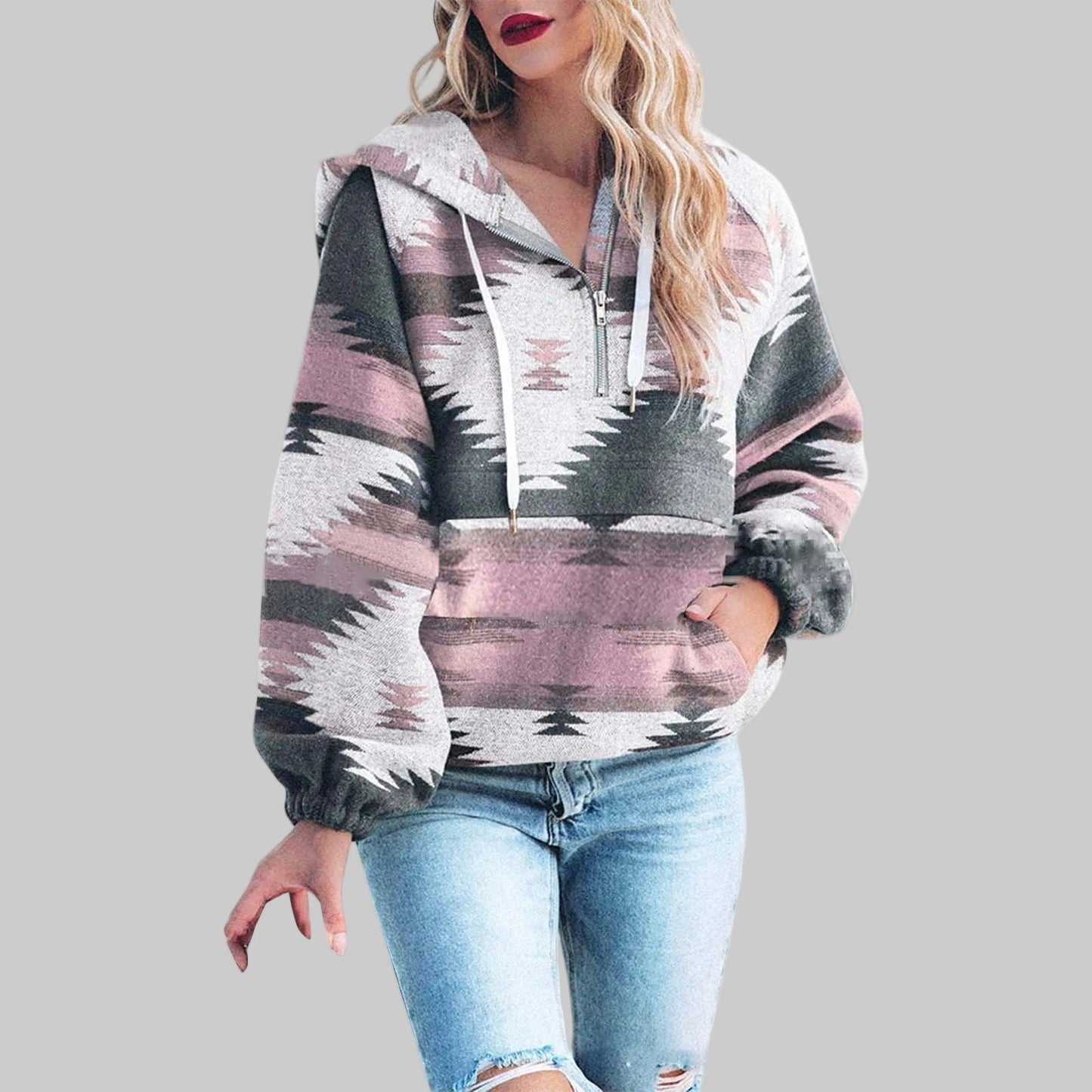 Sidse | Comfortable OverSized Zip-Up Hoodie with Long Sleeves