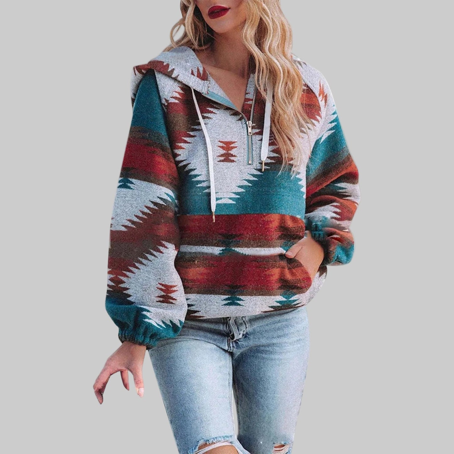 Sidse | Comfortable OverSized Zip-Up Hoodie with Long Sleeves