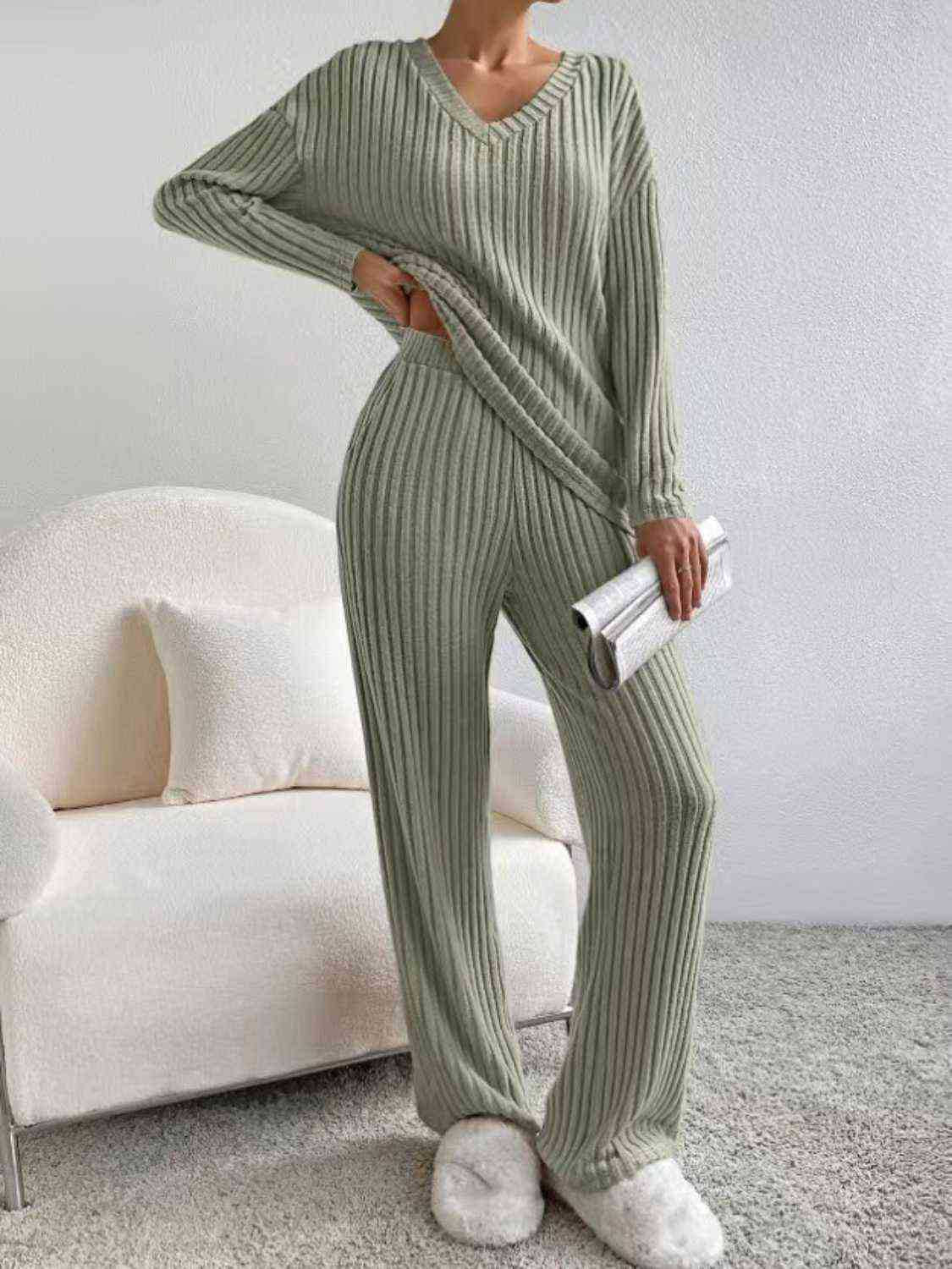 Alora | V Neck Lounge Set