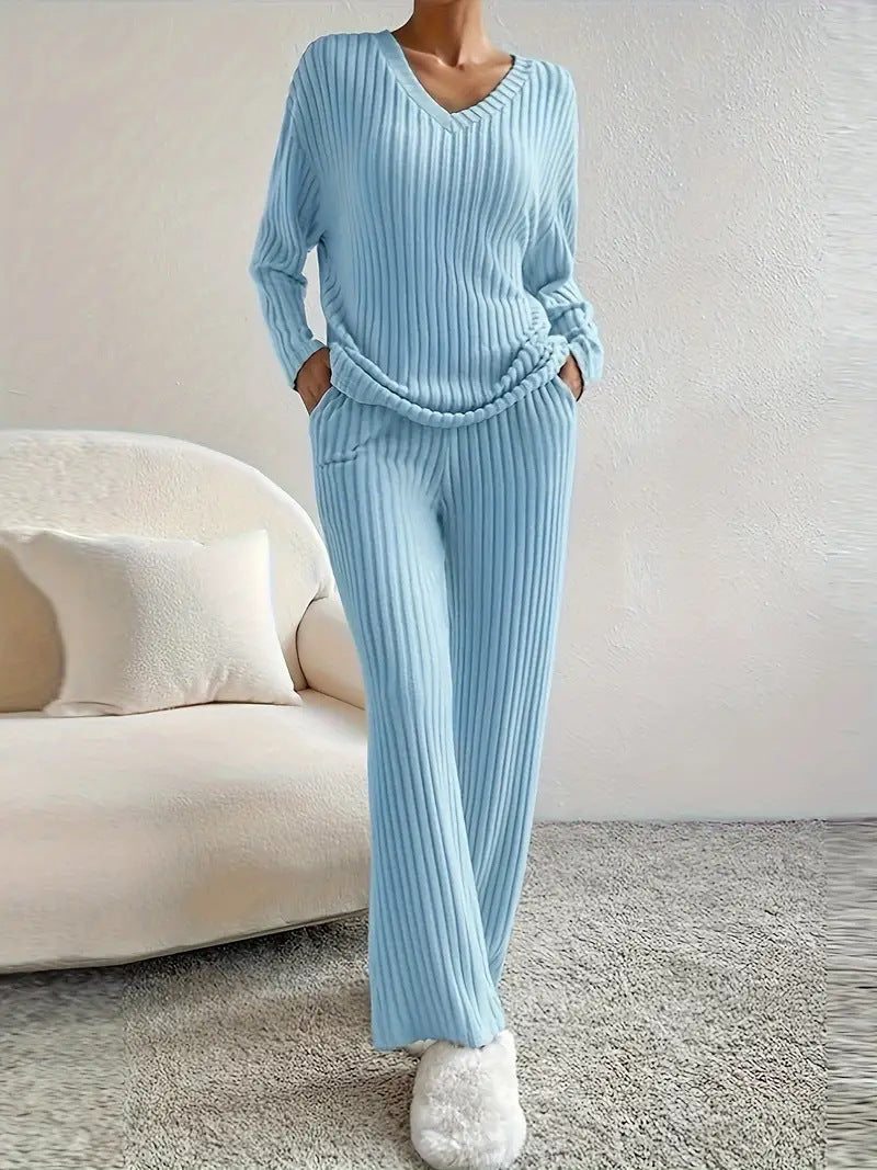 Alora | V Neck Lounge Set