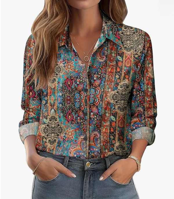 Maxime | Retro Printed Shirt